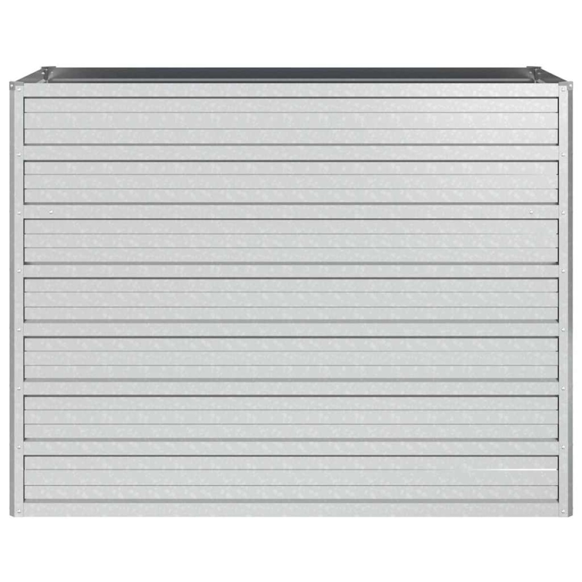 vidaXL Ζαρντινιέρα Υπερυψωμένη Ασημί 100x40x77 εκ. Γαλβανισμ. Χάλυβας