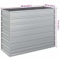 vidaXL Ζαρντινιέρα Υπερυψωμένη Ασημί 100x40x77 εκ. Γαλβανισμ. Χάλυβας