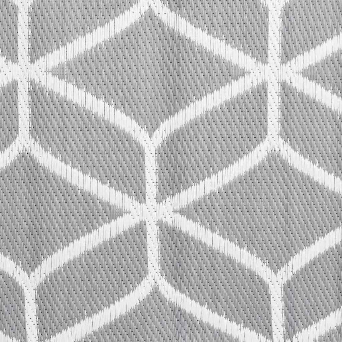 vidaXL Χαλί Εξωτερικού Χώρου Γκρι 140 x 200 εκ. από Πολυπροπυλένιο