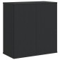 vidaXL Κουτί Μαξιλαριού Κήπου Μαύρο 100x49x103,5 εκ. Ρατάν Πολυαιθ.