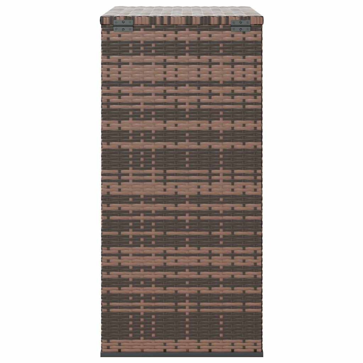 vidaXL Κουτί Μαξιλαριού Κήπου Καφέ 100x49x103,5 εκ. Ρατάν Πολυαιθ.