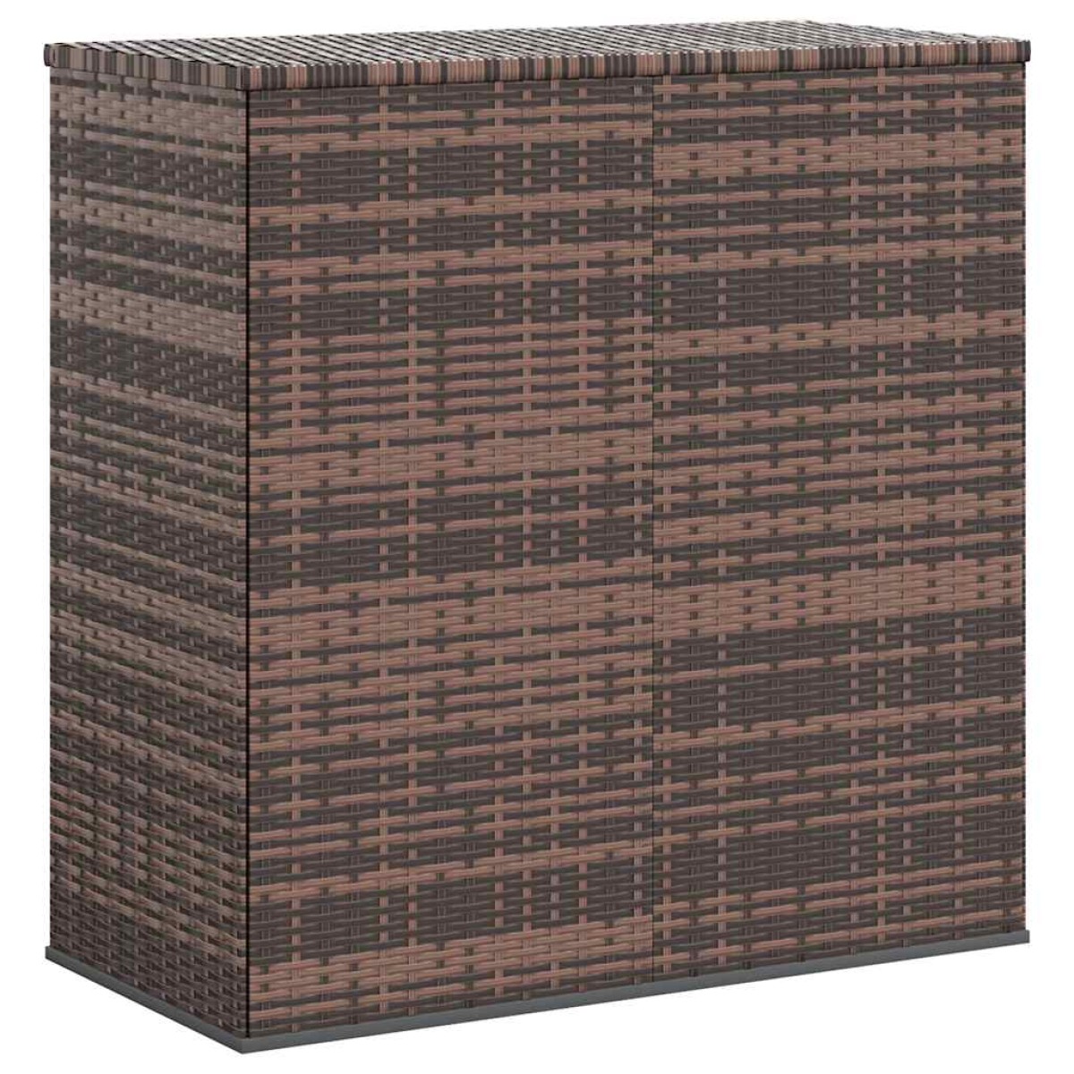vidaXL Κουτί Μαξιλαριού Κήπου Καφέ 100x49x103,5 εκ. Ρατάν Πολυαιθ.