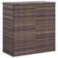 vidaXL Κουτί Μαξιλαριού Κήπου Καφέ 100x49x103,5 εκ. Ρατάν Πολυαιθ.