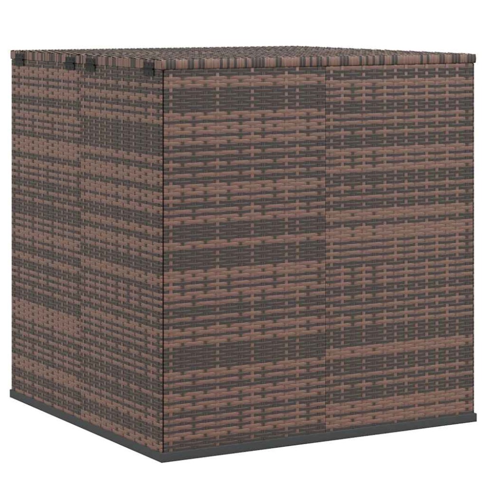 vidaXL Κουτί Μαξιλαριού Κήπου Καφέ 100x97,5x104 εκ. Ρατάν Πολυαιθ.