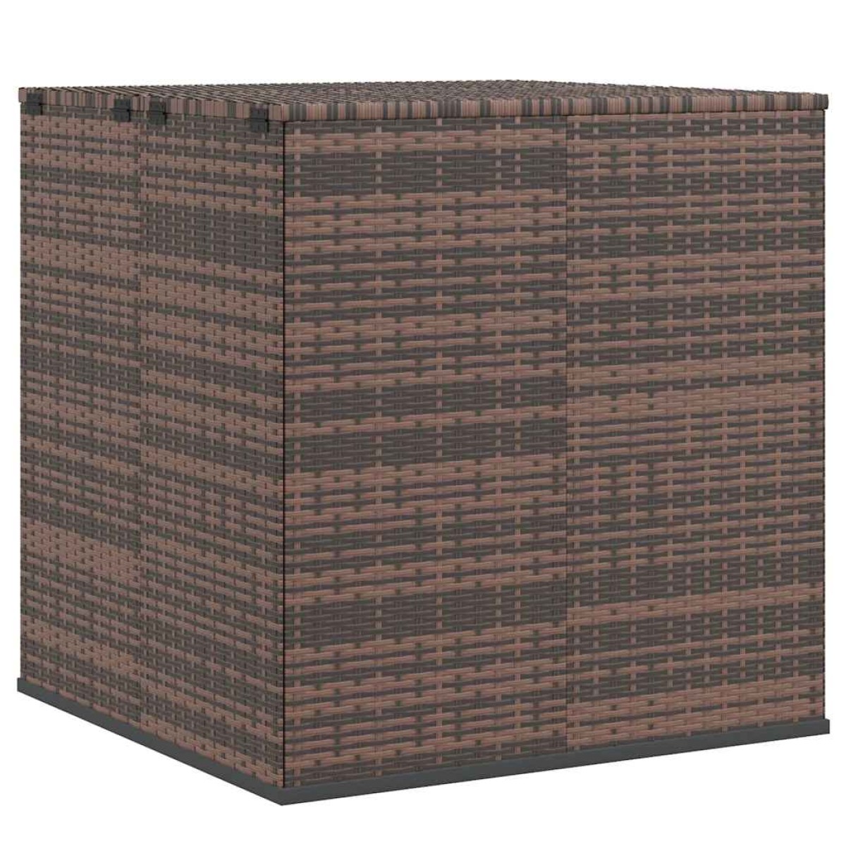 vidaXL Κουτί Μαξιλαριού Κήπου Καφέ 100x97,5x104 εκ. Ρατάν Πολυαιθ.