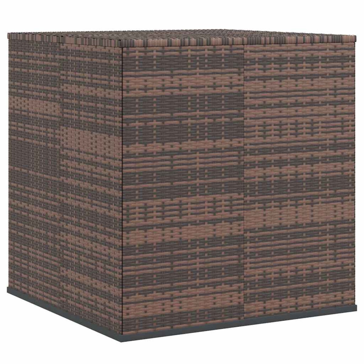 vidaXL Κουτί Μαξιλαριού Κήπου Καφέ 100x97,5x104 εκ. Ρατάν Πολυαιθ.