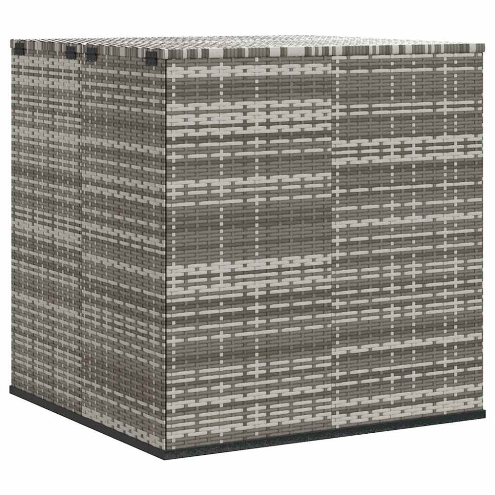 vidaXL Κουτί Μαξιλαριού Κήπου Γκρι 100x97,5x104 εκ. Ρατάν Πολυαιθ.