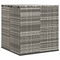 vidaXL Κουτί Μαξιλαριού Κήπου Γκρι 100x97,5x104 εκ. Ρατάν Πολυαιθ.