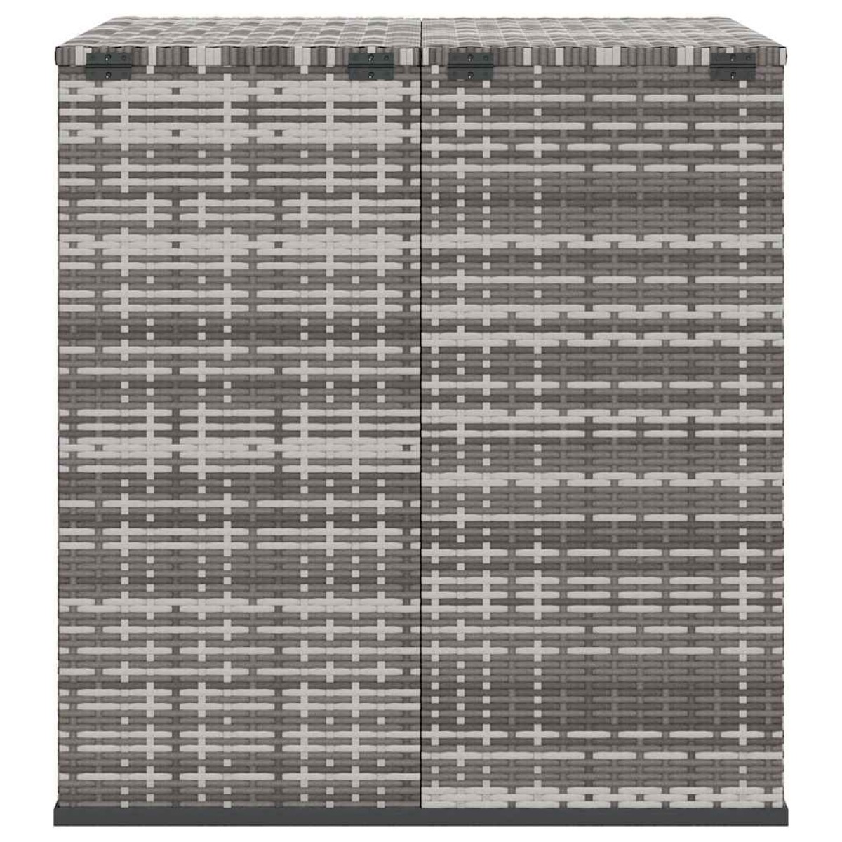 vidaXL Κουτί Μαξιλαριού Κήπου Γκρι 100x97,5x104 εκ. Ρατάν Πολυαιθ.