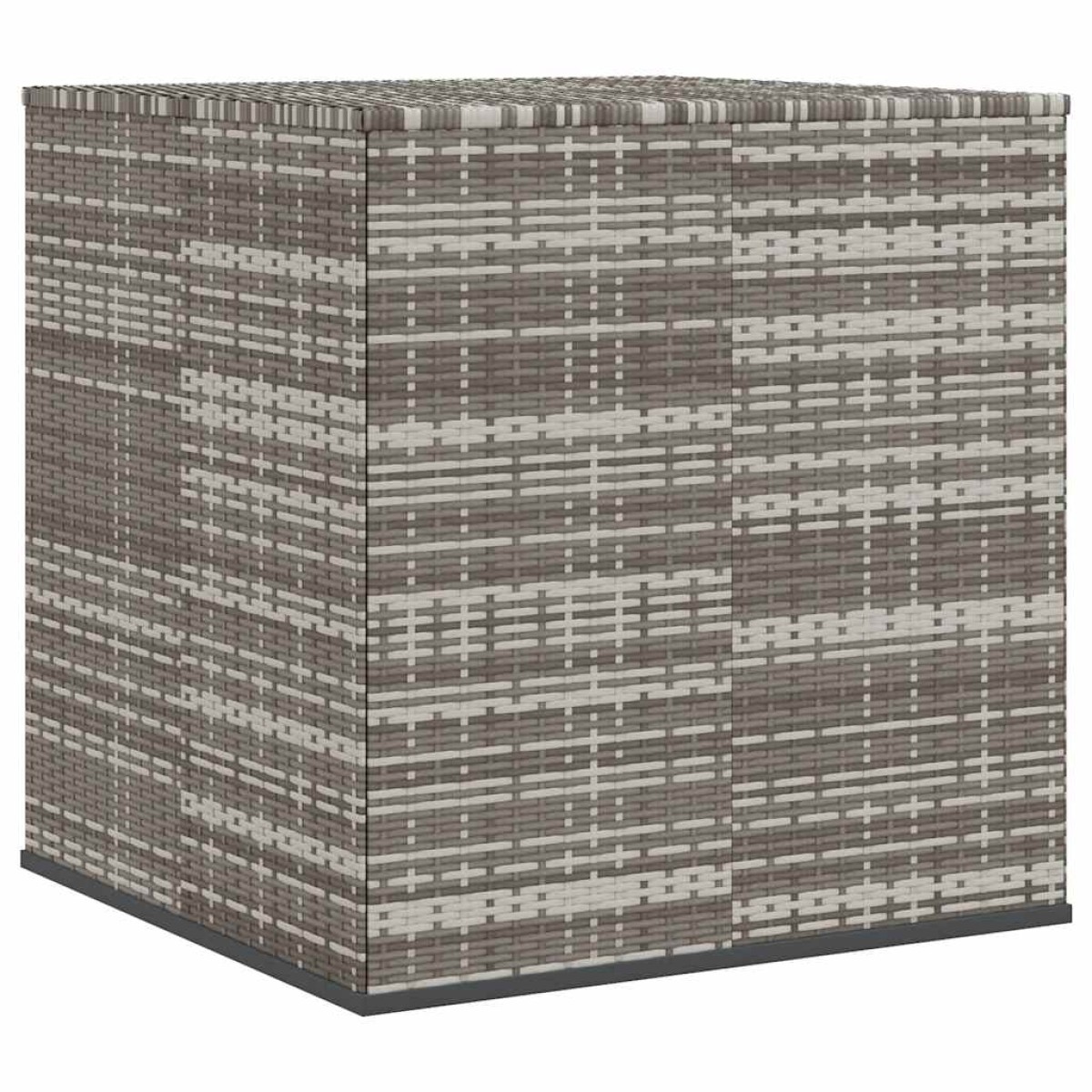 vidaXL Κουτί Μαξιλαριού Κήπου Γκρι 100x97,5x104 εκ. Ρατάν Πολυαιθ.