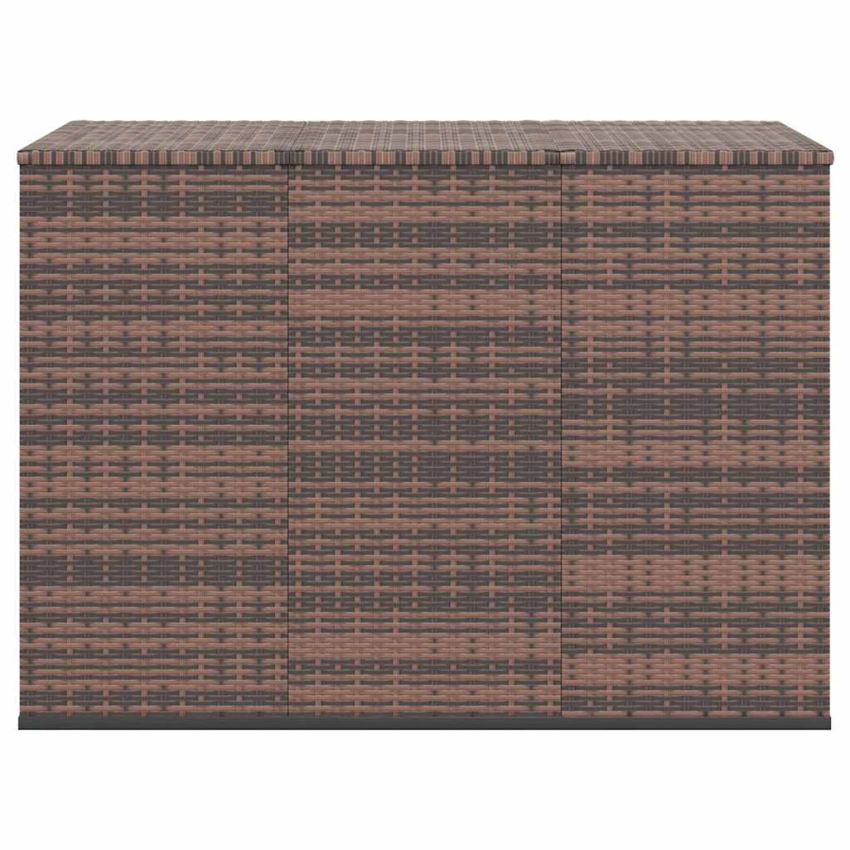 vidaXL Κουτί Μαξιλαριού Κήπου Καφέ 145x100x103 εκ. Ρατάν Πολυαιθ.