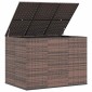 vidaXL Κουτί Μαξιλαριού Κήπου Καφέ 145x100x103 εκ. Ρατάν Πολυαιθ.