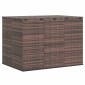 vidaXL Κουτί Μαξιλαριού Κήπου Καφέ 145x100x103 εκ. Ρατάν Πολυαιθ.