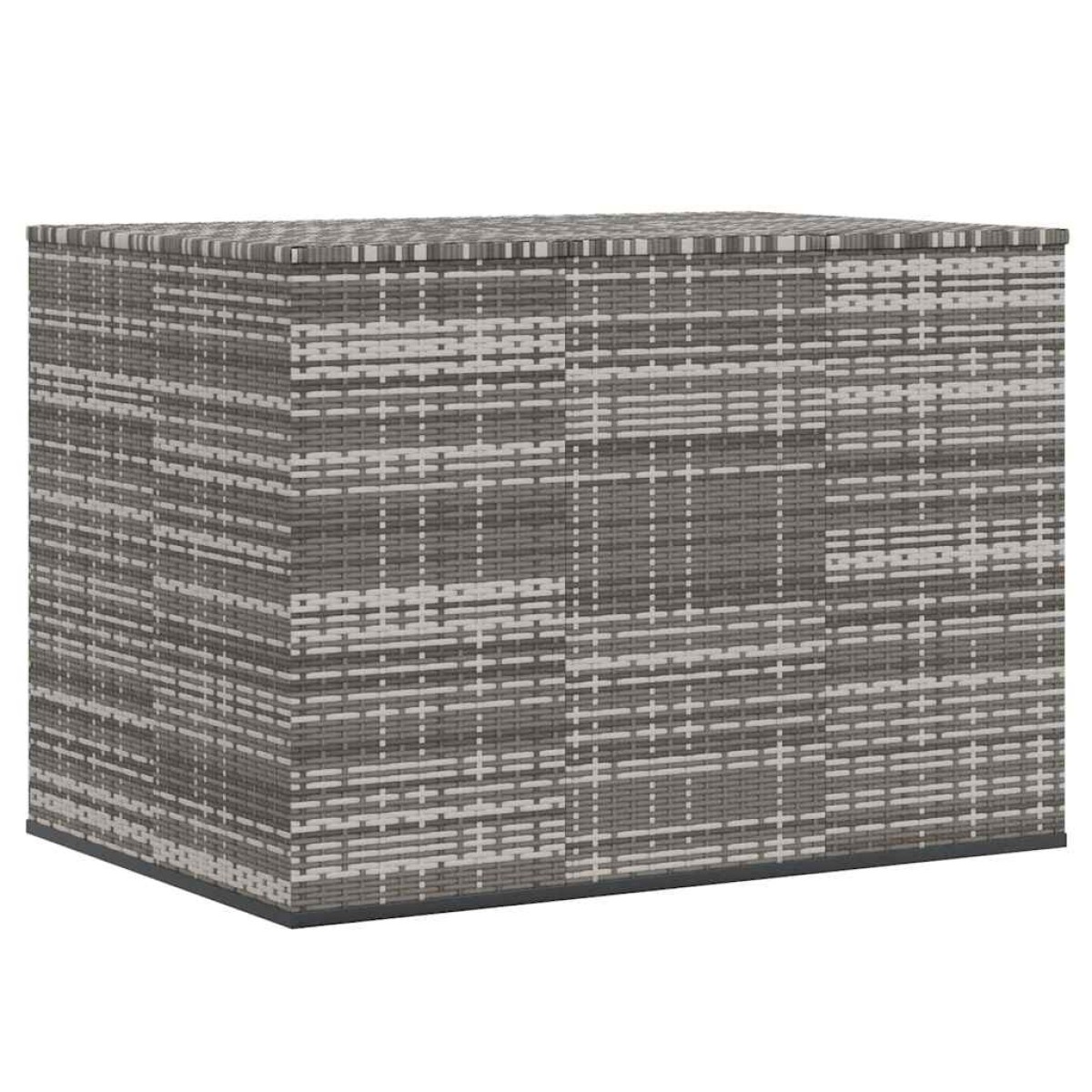 vidaXL Κουτί Μαξιλαριού Κήπου Γκρι 145x100x103 εκ. Ρατάν Πολυαιθ.