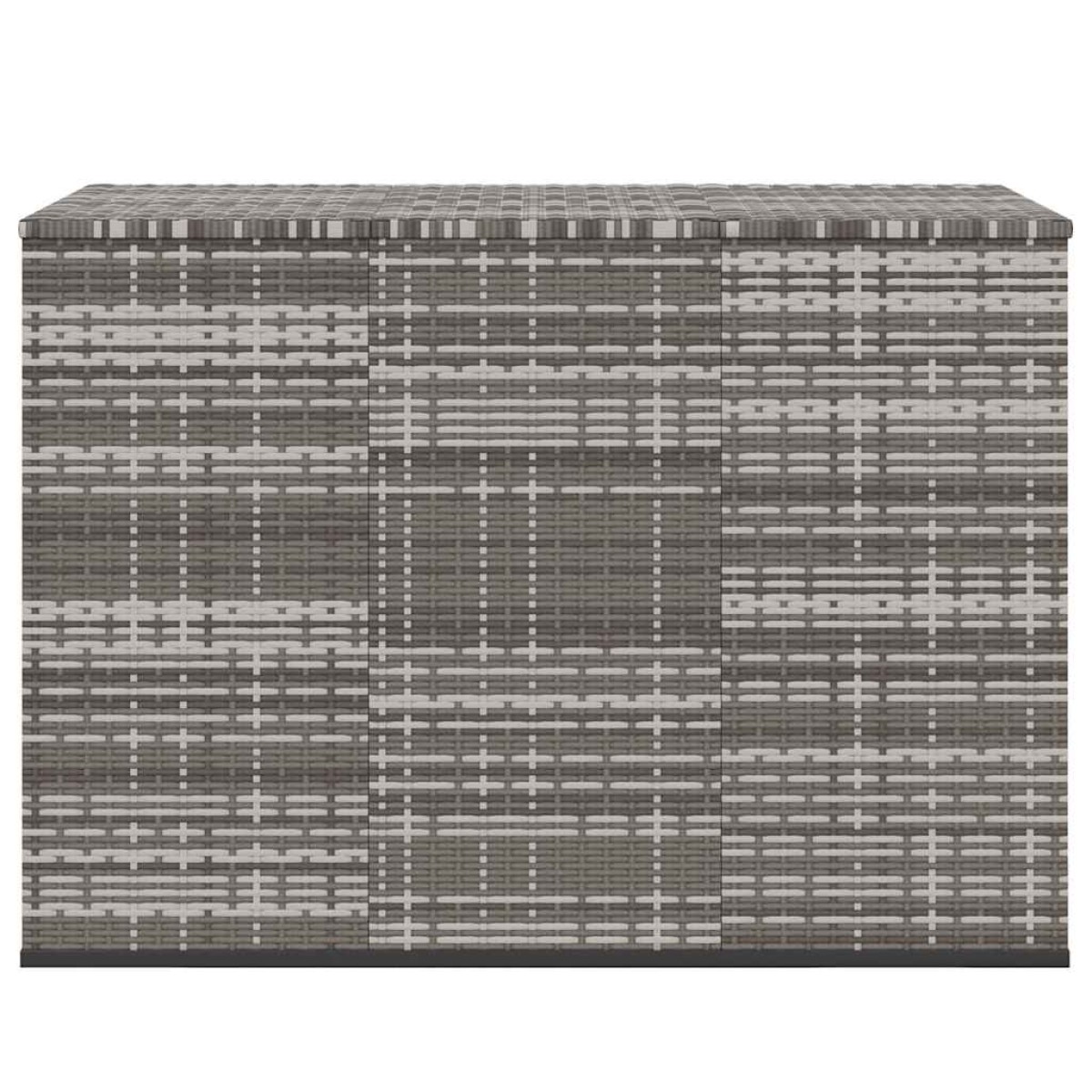 vidaXL Κουτί Μαξιλαριού Κήπου Γκρι 145x100x103 εκ. Ρατάν Πολυαιθ.