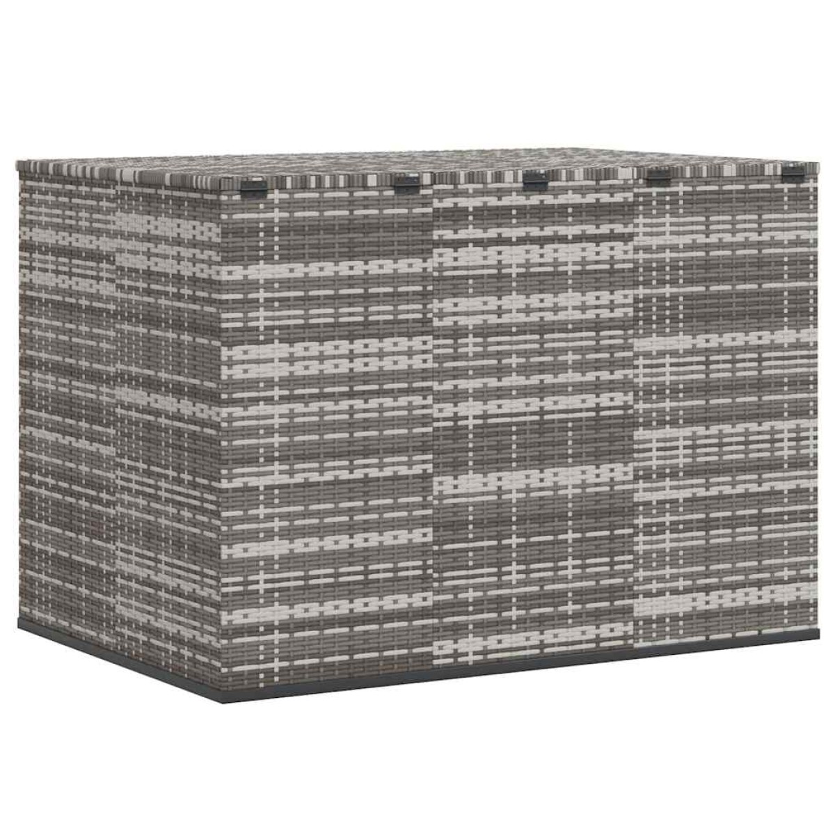 vidaXL Κουτί Μαξιλαριού Κήπου Γκρι 145x100x103 εκ. Ρατάν Πολυαιθ.