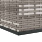 vidaXL Κουτί Μαξιλαριού Κήπου Γκρι 145x100x103 εκ. Ρατάν Πολυαιθ.