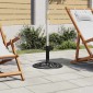vidaXL Βάση Ομπρέλας Μαύρη 48 x 48 x 33 εκ. από Χυτοσίδηρο