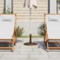 vidaXL Βάση Ομπρέλας Χάλκινη 44 x 44 x 31 εκ. από Χυτοσίδηρο