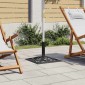 vidaXL Βάση Ομπρέλας Μαύρη 47 x 47 x 33 εκ. από Χυτοσίδηρο