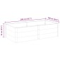 vidaXL Ζαρντινιέρα Υπερυψωμένη Γκρι 200 x 100 x 54 εκ. από WPC