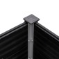 vidaXL Ζαρντινιέρα Υπερυψωμένη Γκρι 200 x 100 x 91 εκ. από WPC
