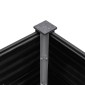 vidaXL Ζαρντινιέρα Κήπου Υπερυψωμένη Γκρι 300 x 50 x 91 εκ. από WPC