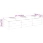 vidaXL Ζαρντινιέρα Κήπου Υπερυψωμένη Γκρι 300 x 100 x 54 εκ. από WPC
