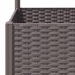 vidaXL Ζαρντινιέρα Κήπου με Καφασωτό Καφέ 40 x 40 x 136 εκ. από PP