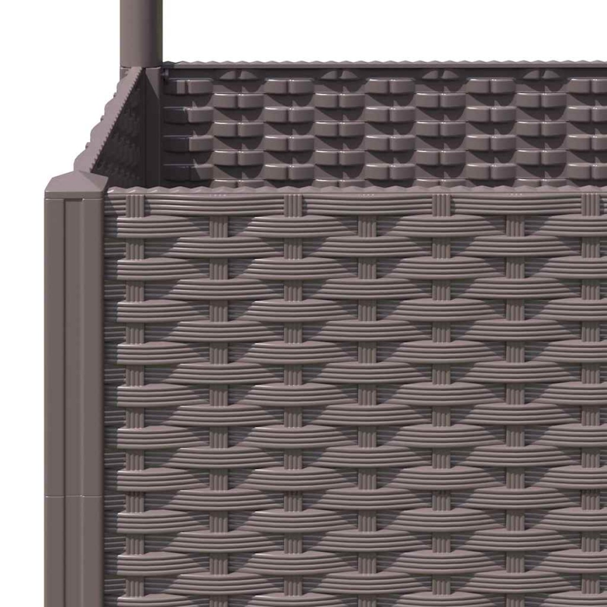 vidaXL Ζαρντινιέρα Κήπου με Καφασωτό Καφέ 80 x 40 x 136 εκ. από PP