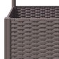 vidaXL Ζαρντινιέρα Κήπου με Καφασωτό Καφέ 80 x 40 x 136 εκ. από PP