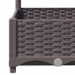vidaXL Ζαρντινιέρα Κήπου με Καφασωτό Καφέ 120 x 40 x 121,5 εκ. από PP