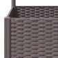 vidaXL Ζαρντινιέρα Κήπου με Καφασωτό Καφέ 80 x 80 x 136 εκ. από PP