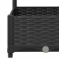vidaXL Ζαρντινιέρα Κήπου με Καφασωτό Μαύρο 80 x 40 x 121,5 εκ. από PP