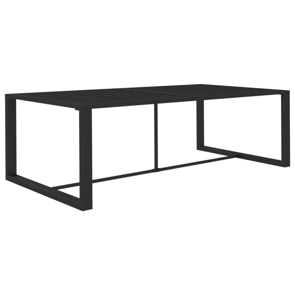 vidaXL Τραπεζαρία Εξωτερικού Χώρου Ανθρακί 120x60x66 εκ. από Αλουμίνιο