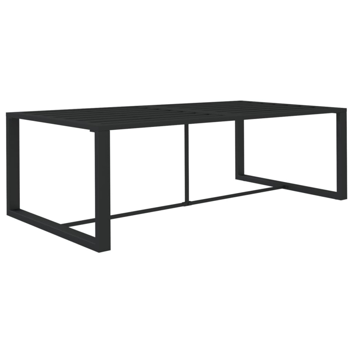 vidaXL Τραπεζαρία Εξωτερικού Χώρου Ανθρακί 120x60x66 εκ. από Αλουμίνιο