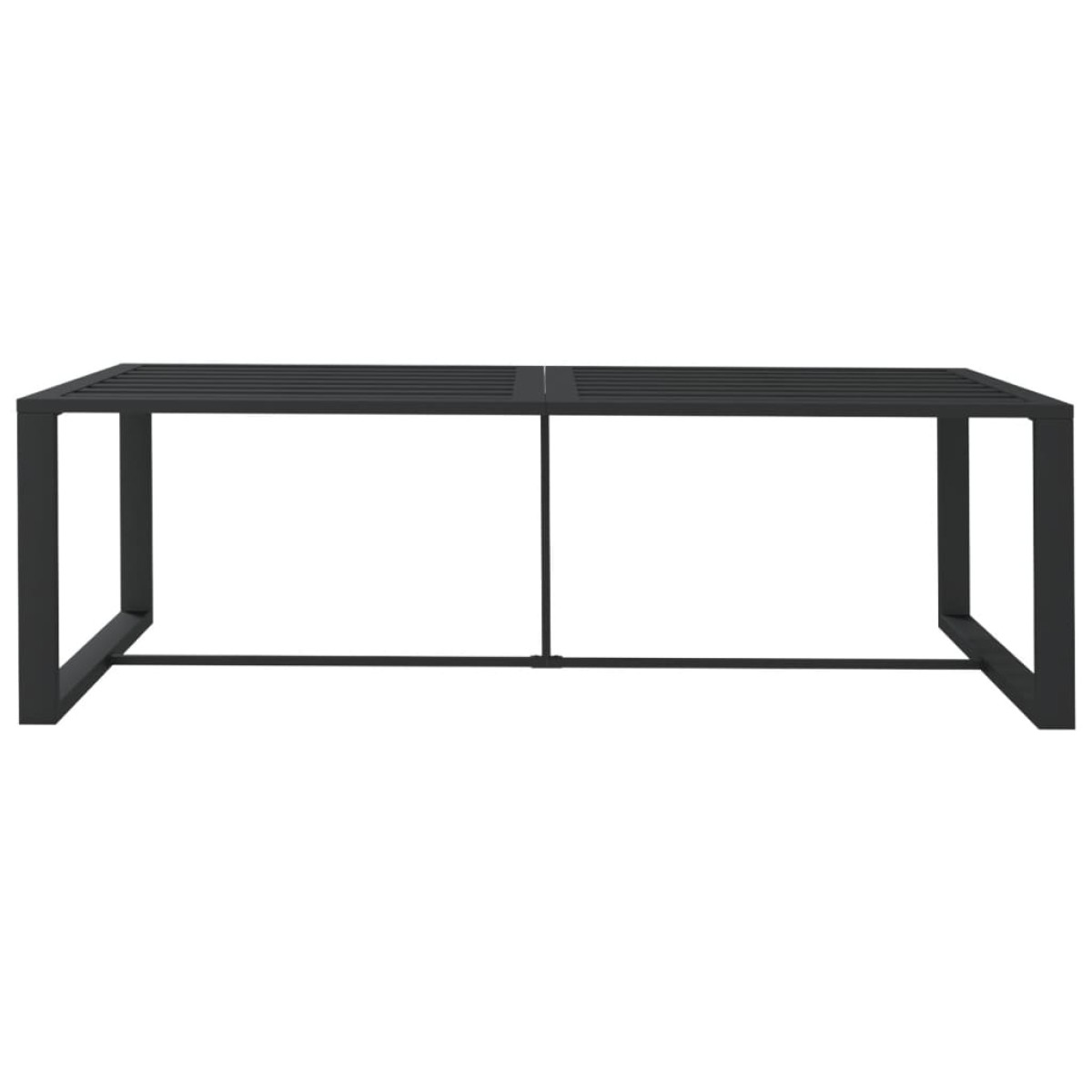 vidaXL Τραπεζαρία Εξωτερικού Χώρου Ανθρακί 120x60x66 εκ. από Αλουμίνιο