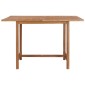 vidaXL Τραπεζαρία Κήπου 110 x 110 x 75 εκ. από Μασίφ Ξύλο Teak