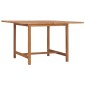 vidaXL Τραπεζαρία Κήπου 110 x 110 x 75 εκ. από Μασίφ Ξύλο Teak