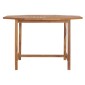 vidaXL Τραπεζαρία Κήπου 110 x 110 x 75 εκ. από Μασίφ Ξύλο Teak