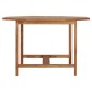 vidaXL Τραπεζαρία Κήπου 110 x 110 x 75 εκ. από Μασίφ Ξύλο Teak