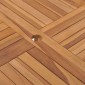 vidaXL Τραπεζαρία Κήπου 110 x 110 x 75 εκ. από Μασίφ Ξύλο Teak