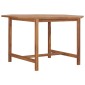 vidaXL Τραπεζαρία Κήπου 110 x 110 x 75 εκ. από Μασίφ Ξύλο Teak