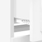 vidaXL Ντουλάπι 3 τεμ. Λευκό Επεξεργασμένο Ξύλο