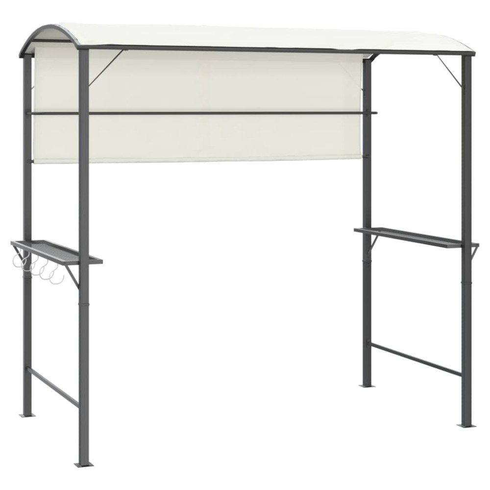 vidaXL Κιόσκι με Οροφή Κρεμ 220 x 110 x 200 εκ.