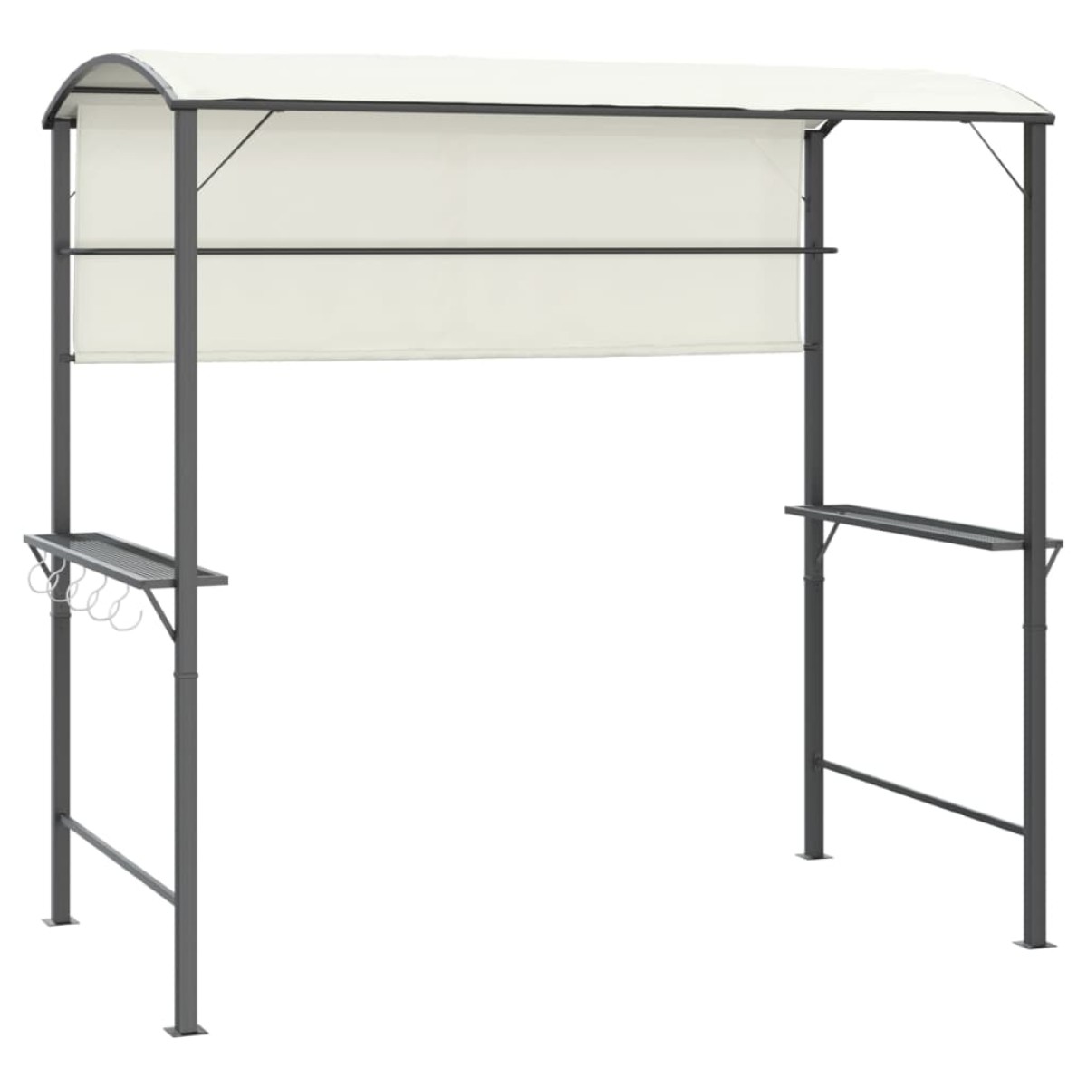 vidaXL Κιόσκι με Οροφή Κρεμ 220 x 110 x 200 εκ.