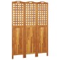 vidaXL Διαχωριστικό Χώρου με 3 Πάνελ 121,5x2x180εκ. Μασίφ Ξύλο Ακακίας