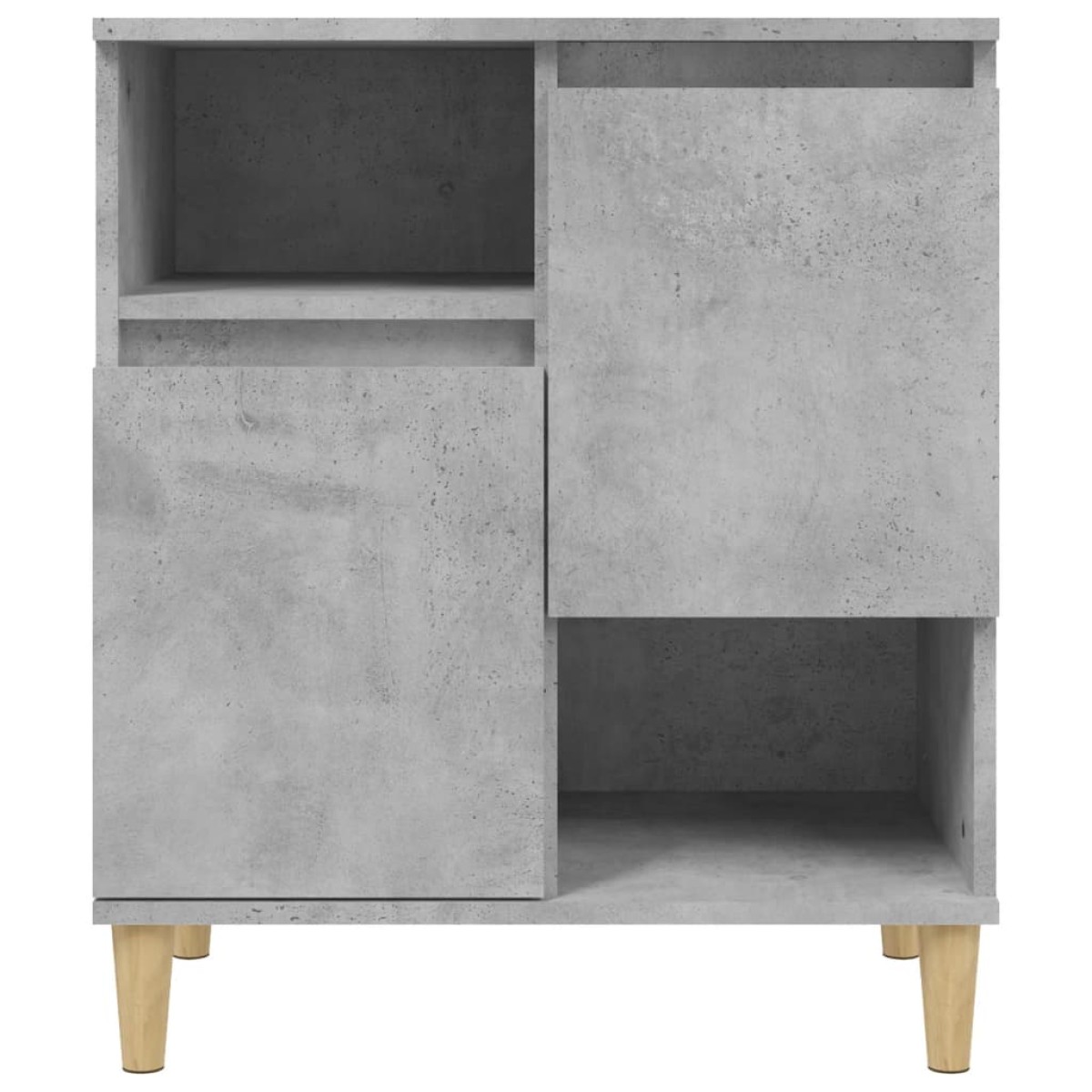 vidaXL Ντουλάπια 2 τεμ. Γκρι Σκυροδέματος 60x35x70 εκ. Επεξεργ. Ξύλο
