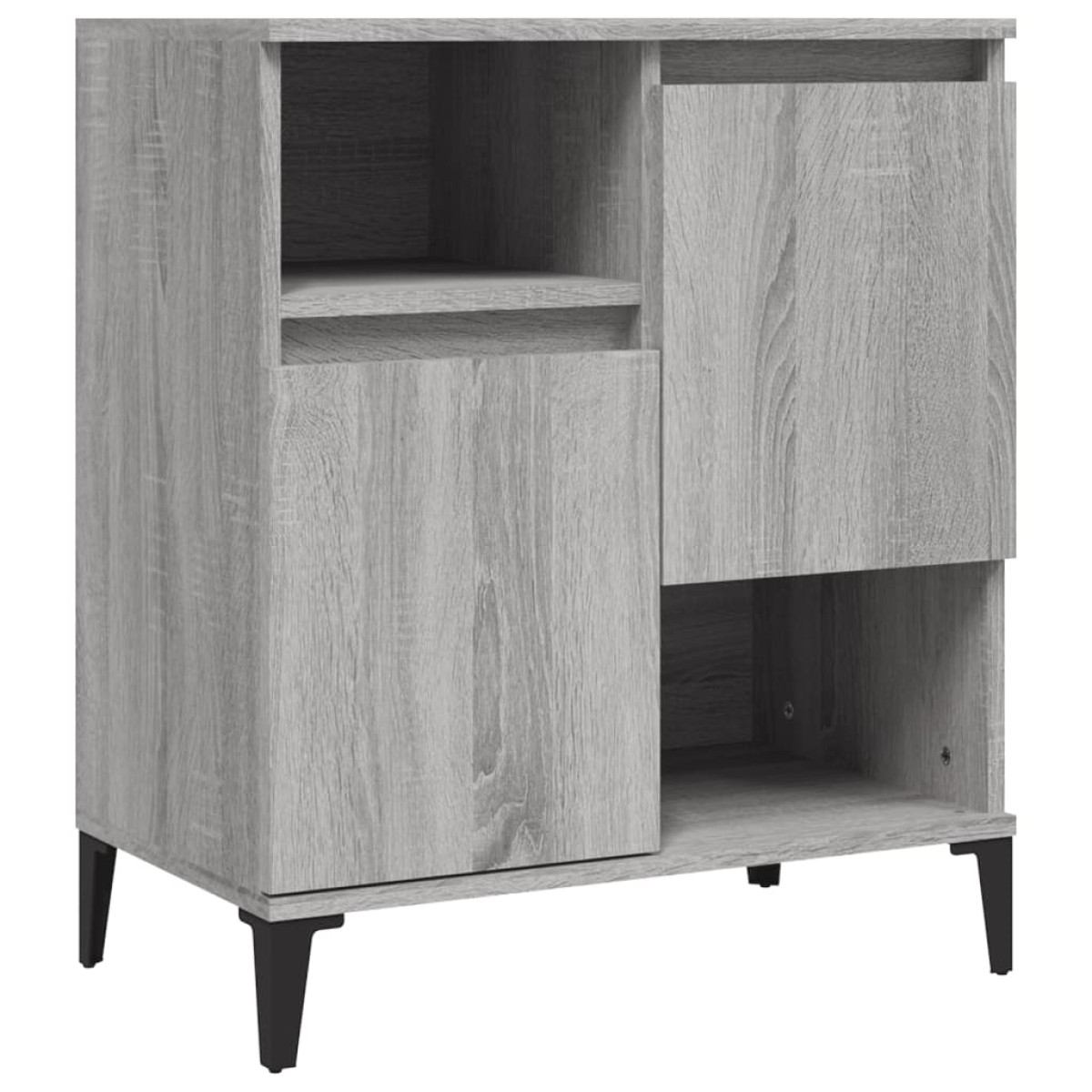 vidaXL Ντουλάπι 2 τεμ. Γκρι Sonoma 60x35x70 εκ. από Επεξεργασμένο Ξύλο