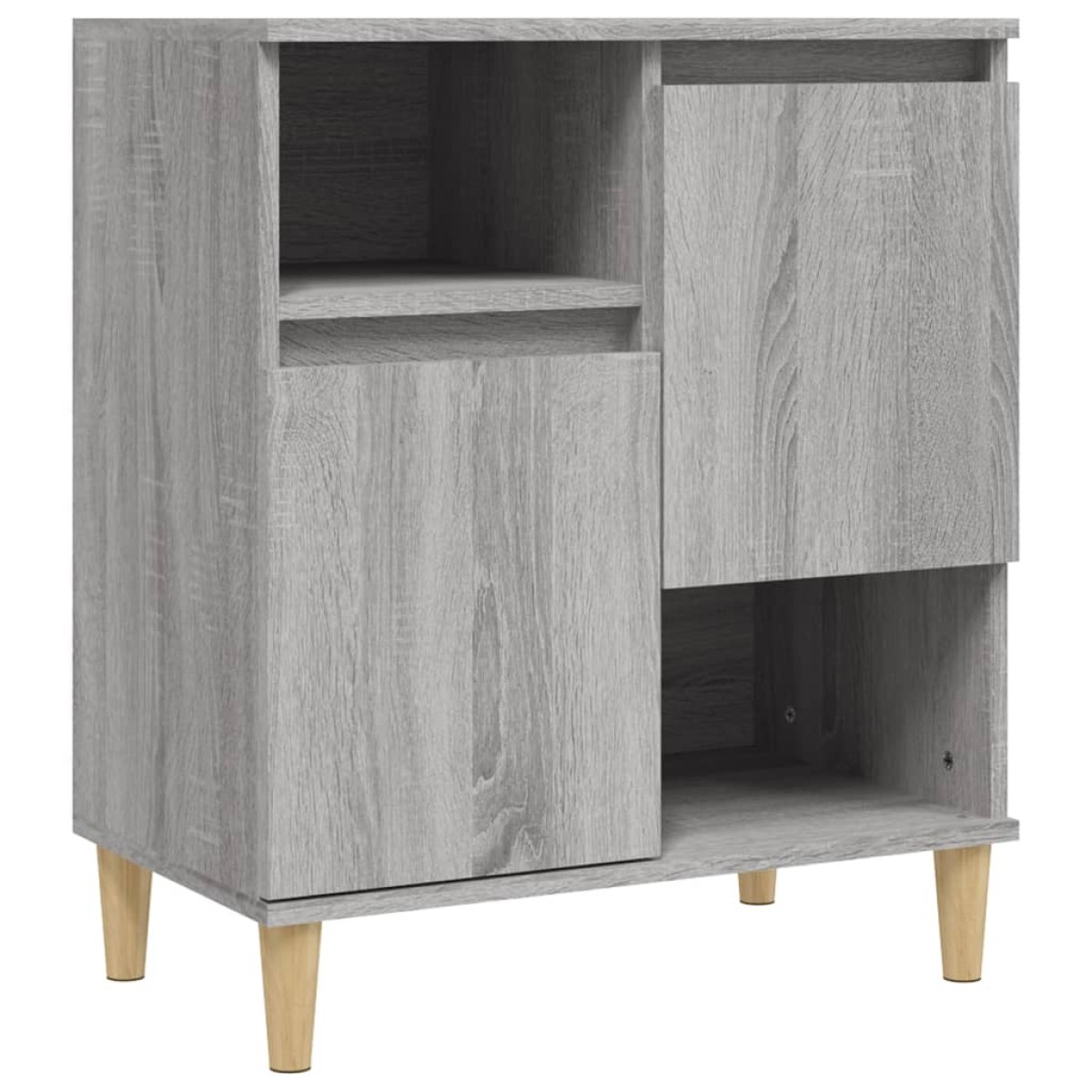 vidaXL Ντουλάπι 3 τεμ. Γκρι Sonoma 60x35x70 εκ. από Επεξεργασμένο Ξύλο